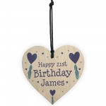 Birthday Personalised Heart Wood Gift For Him Her Novelty Gifts