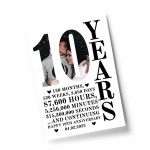 10th Anniversary Gift Print Personalised Photo Husband Wife Him