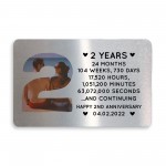 2nd Anniversary Gift Personalised Card Gift For Husband Wife