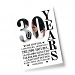 30th Anniversary Gift Print Personalised Photo Husband Wife 