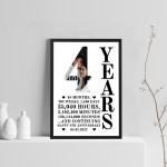 4th Anniversary Gift Framed Print Personalised Husband Wife