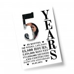 5th Anniversary Gift Print Personalised Photo Husband Wife