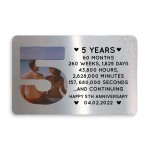 5th Anniversary Gift Personalised Card Gift For Husband Wife