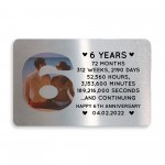 6th Anniversary Gift Personalised Card Gift For Husband Wife