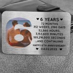 6th Anniversary Gift Personalised Card Gift For Husband Wife