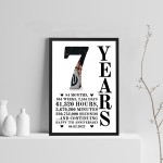 7th Anniversary Gift Framed Print Personalised Husband Wife