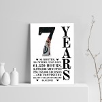 7th Anniversary Gift Print Personalised Photo Husband Wife