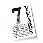 7th Anniversary Gift Print Personalised Photo Husband Wife