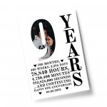 9th Anniversary Gift Print Personalised Husband Wife Him Her