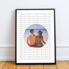 Personalised Valentines Anniversary Gift For Him Her I LOVE YOU 