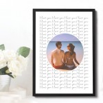 Personalised Valentines Anniversary Gift For Him Her I LOVE YOU Personalised Valentines Anniversary Gift For Him Her I LOVE YOU