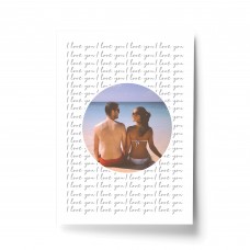 Personalised Anniversary Gift For Him Her I LOVE YOU Print