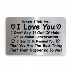 I LOVE YOU Gift For Anniversary Valentines Boyfriend Girlfriend 