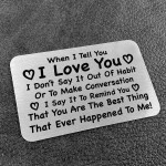 I LOVE YOU Gift For Anniversary Valentines Boyfriend Girlfriend 