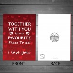 Favourite Place To Be Card For Him Her Boyfriend Girlfriend