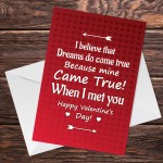 Valentines Card For Boyfriend Girlfriend DREAMS CAME TRUE