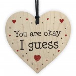 Funny Wood Heart Gift For Him Her Rude Valentines Anniversary
