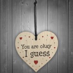 Funny Wood Heart Gift For Him Her Rude Valentines Anniversary