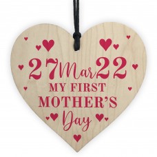 My 1st Mothers Day Gift Wooden Heart Gift For New Mum Mummy