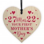 Your 1st Mothers Day Gift Wooden Heart Gift For New Mum Mummy