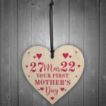 Your 1st Mothers Day Gift Wooden Heart Gift For New Mum Mummy