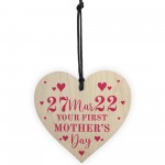 Your 1st Mothers Day Gift Wooden Heart Gift For New Mum Mummy