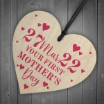 Your 1st Mothers Day Gift Wooden Heart Gift For New Mum Mummy