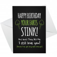 Funny Happy Birthday Card For Him Novelty Card Boyfriend Husband