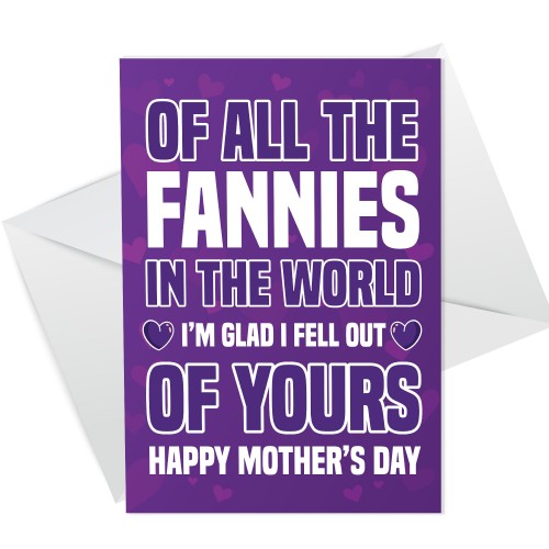 Funny Rude Mothers Day Card For Mum Humour Card From Daughter