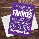 Funny Rude Mothers Day Card For Mum Humour Card From Daughter