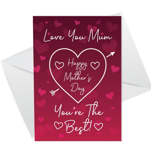 Happy Mothers Day Card For Mum Cute Card Mother's Day Card