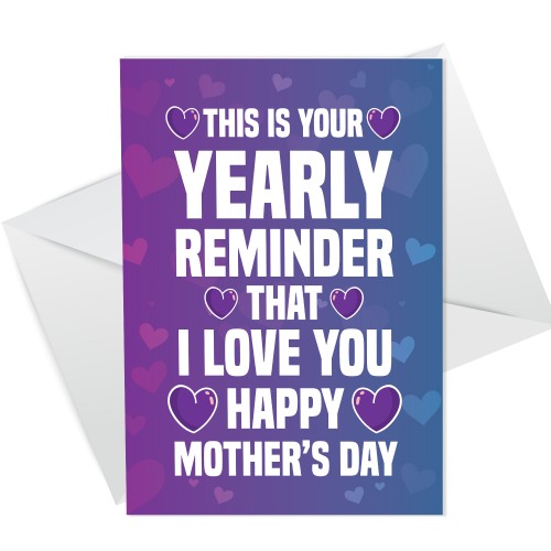 Mothers Day Funny Card For Mum Cheeky Humour Mum Card