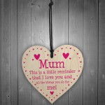 Mum Gift For Mothers Day Birthday Reminder I Love You Gift