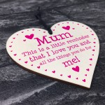 Mum Gift For Mothers Day Birthday Reminder I Love You Gift