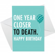 Novelty Birthday Funny Card For Him Her 50th 60th Birthday Card