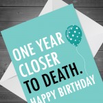 Novelty Birthday Funny Card For Him Her 50th 60th Birthday Card