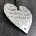 Best Friend Gift Engraved Heart Mum Gift Birthday Mothers Day