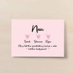 Personalised Nan Gift Print Mothers Day Birthday Gift From Child