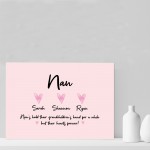 Personalised Nan Gift Print Mothers Day Birthday Gift From Child