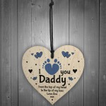 I Love You Daddy From Baby Daughter Son Wood Heart Personalised