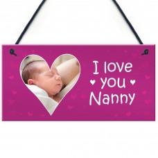I Love You Nanny Gift From Grandchildren Personalised Plaque