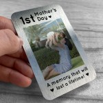 1st Mothers Day Gift Personalised Photo Metal Card Mum Gift