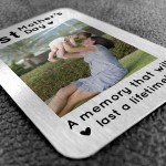 1st Mothers Day Gift Personalised Photo Metal Card Mum Gift