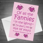 Funny Mothers Day Cheeky Humour Card For Mum Novelty Card