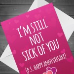 Anniversary Funny Card For Him Her Cheeky Humour Card