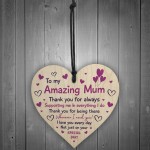 Mothers Day Hanging Gift For Mum Heart Birthday Gift For Mum