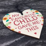 Funny Joke Gift For Mum Mothers Day Birthday Wooden Heart