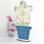 Mothers Day Gift For Mum Nan Nanny Wooden Flower Gift For Her
