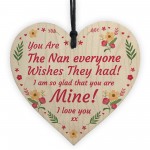 Gifts For Nan Wooden Heart Keepsake Gift For Mothers Day 