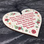 Keepsake Gift For Nan Mothers Day Gift For Nan Nanny Novelty